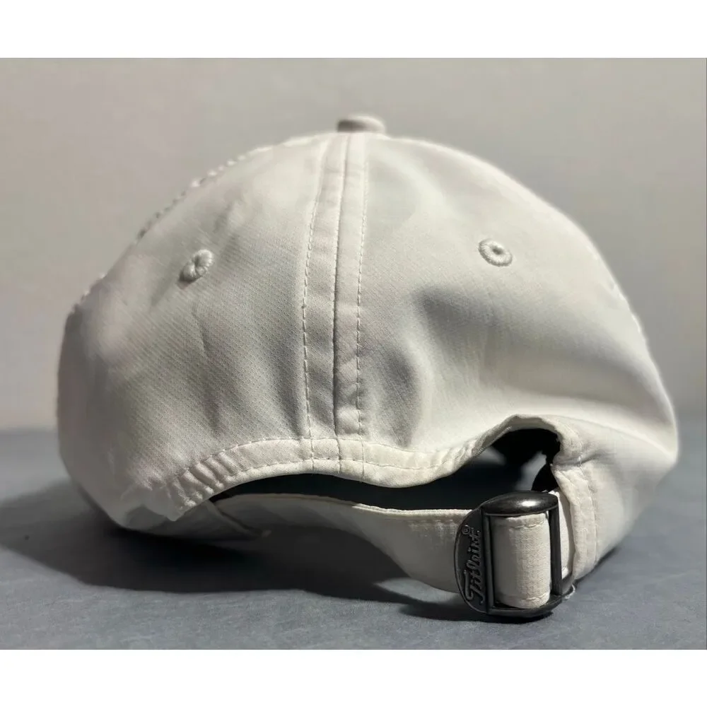 White Titleist Adjustable Golf Hat Red Font Used Flaw